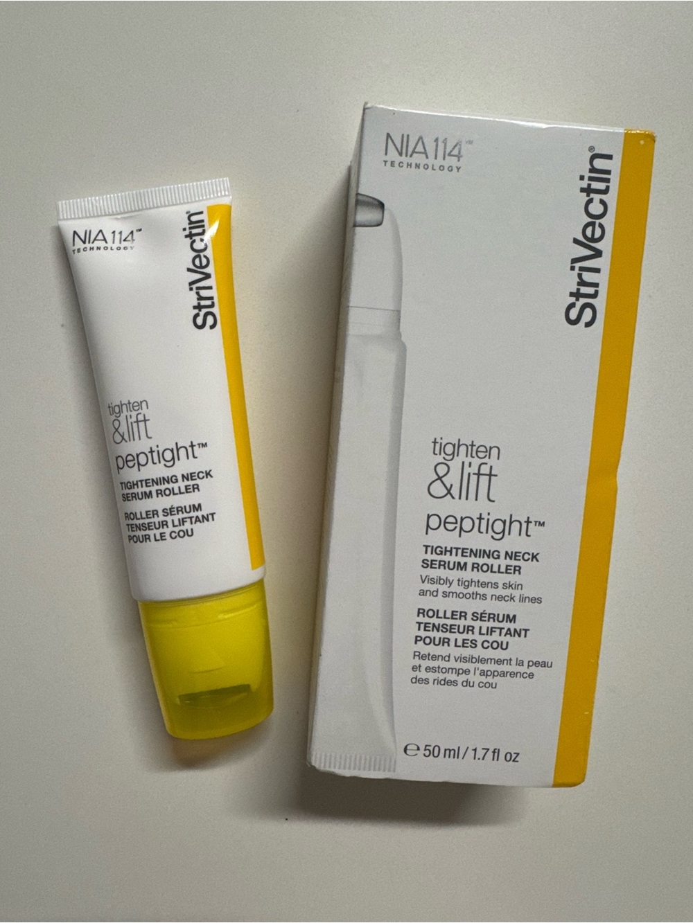 StriVectin Tighten & Lift Peptight Neck Serum Roller — White & Yellow $82